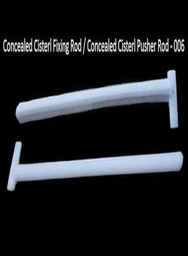 Ausam قضيب تثبيت خزان المرحاض المخفي المصنوع من البلاستيك | موصل قضيب دفع المرحاض لنظام التدفق | قضيب مقبض متين لإكسسوارات الحمام لرافعة خزان التدفق المخفي المثبت على الحائط (أبيض) - Image 5